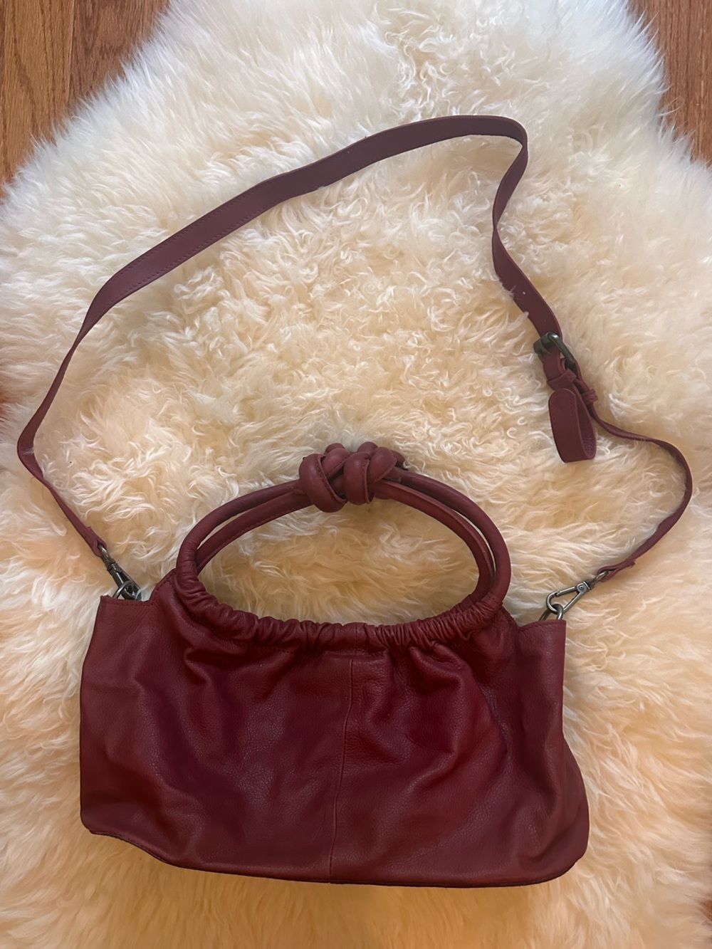 Head Over Heels Crossbody Bag - Burgundy Leather